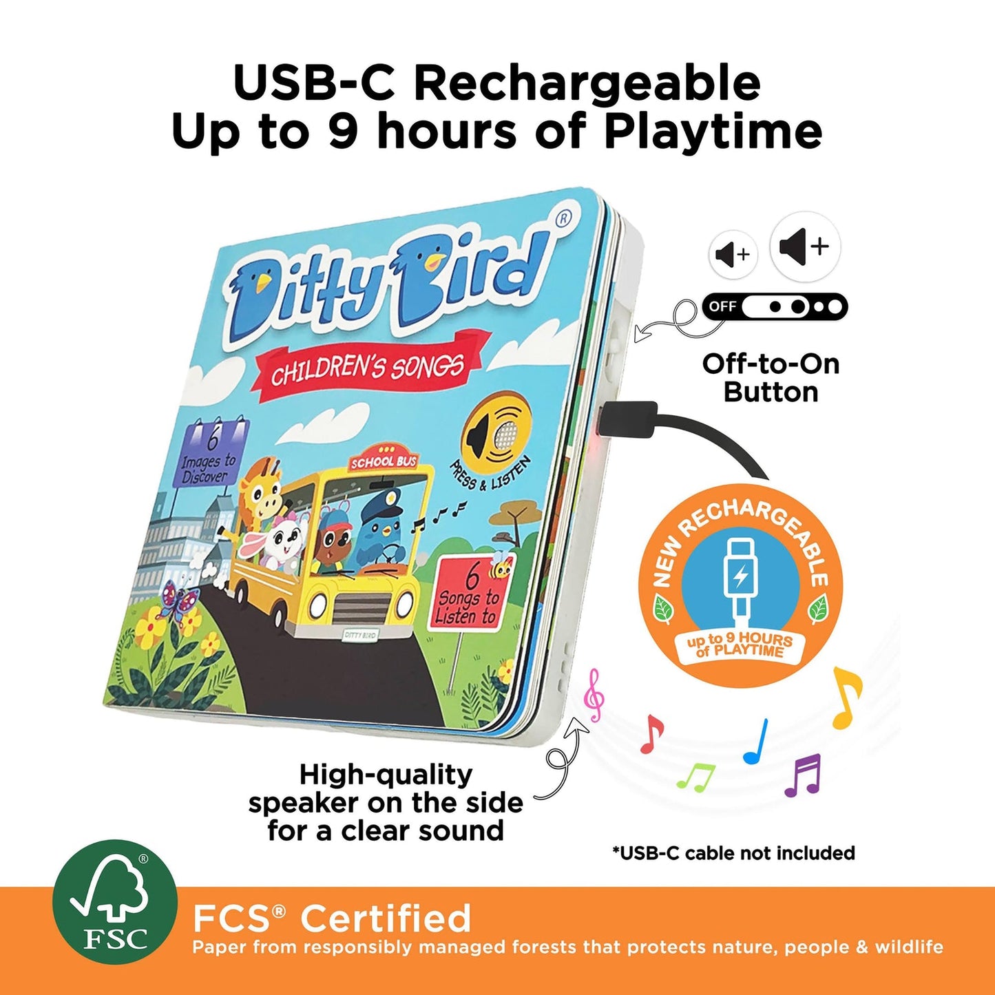 Ditty Bird - Children's Songs Book