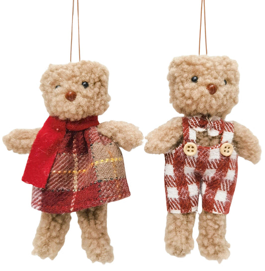 Urban - Scarf Teddy - Hanging Decoration