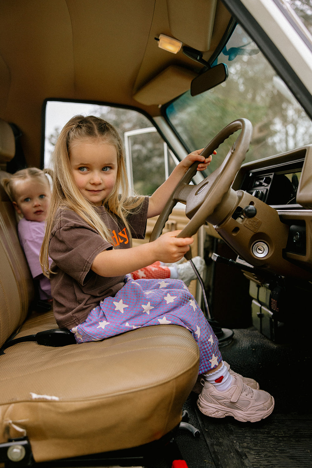 Sunday Siblings - Sunday Tee - Brown + Orange