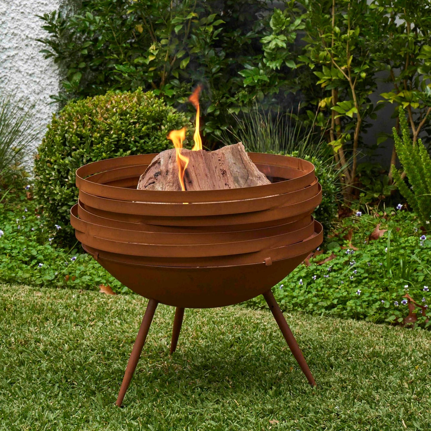 Rogue - Horizon Fire Pit with Grill - Rust
