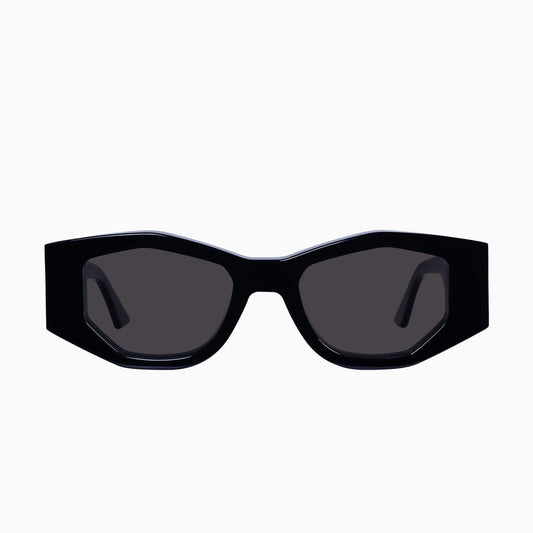 Valley Eyewear - Valiant - Gloss Black w. Silver Metal / Black Lens