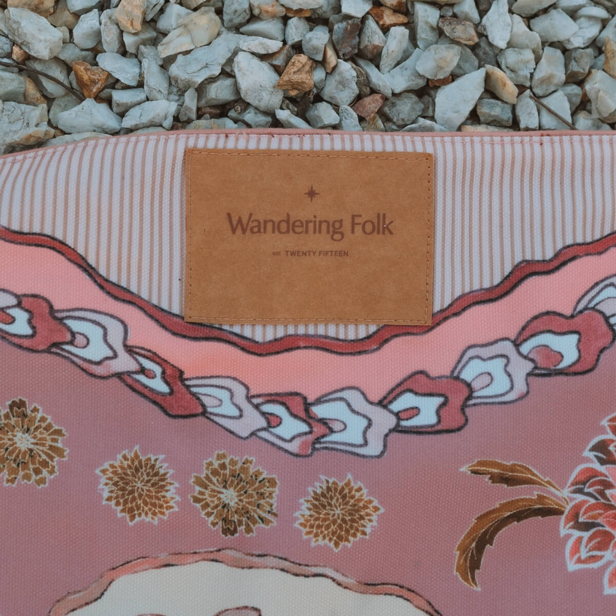 Wandering Folk - Dahlia Picnic Rug - Rose