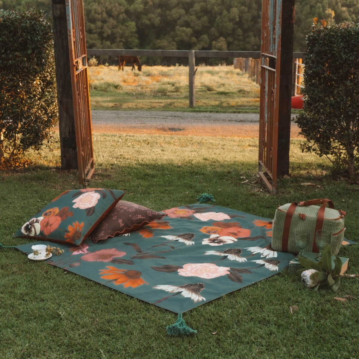 Wandering Folk - Glades Cushion Cover - Willow