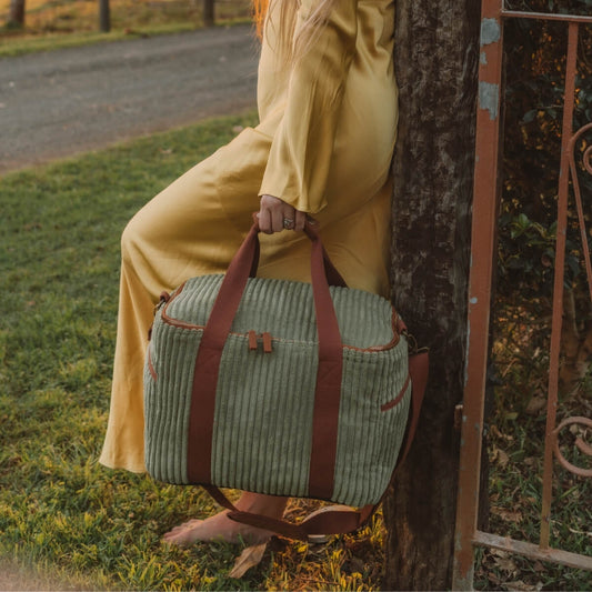 Wandering Folk - Large Cord Cooler Bag - Cactus