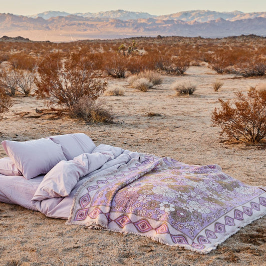 Wandering Folk - Lola Throw Rug - Blush