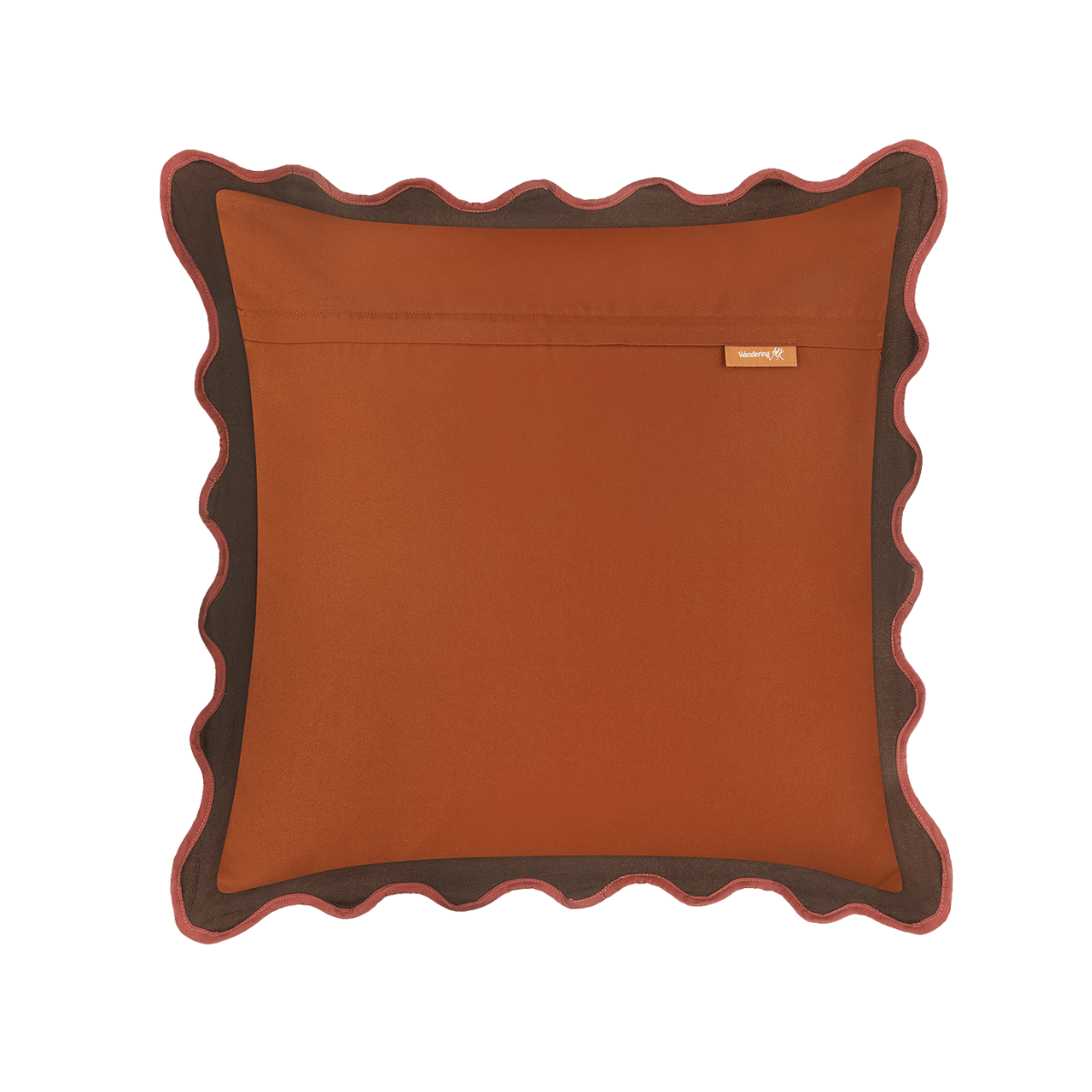 Wandering Folk - Violet Cushion Cover - Merlot