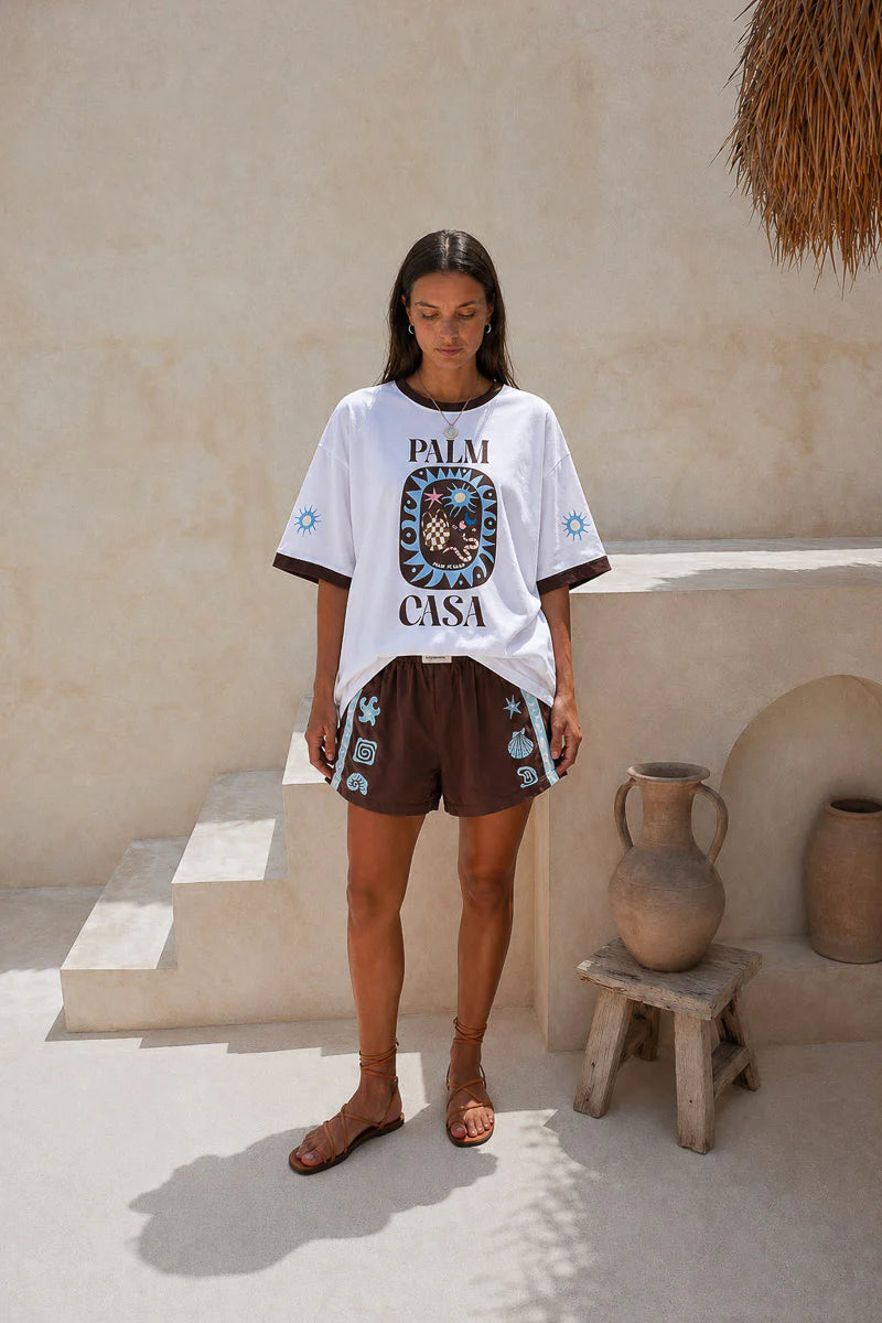 Palm Collective - Palm Casa Maroc Tee - White