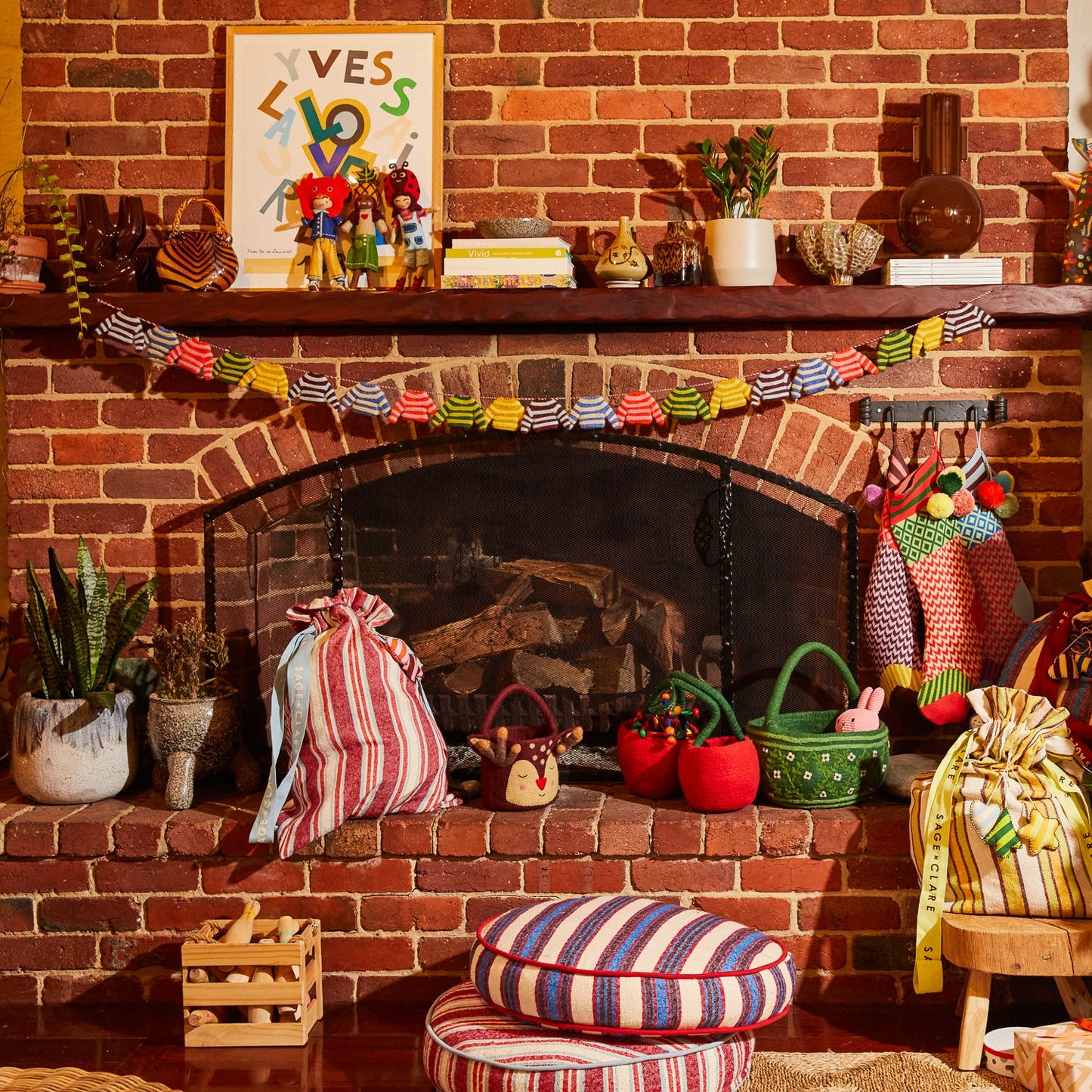 Sage X Clare -  Rosella Felt Basket