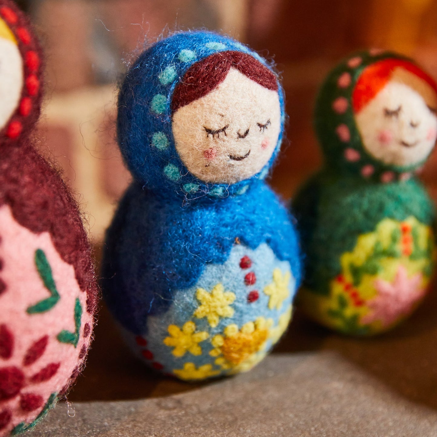Sage X Clare - Bernadette Felt Nesting Dolls