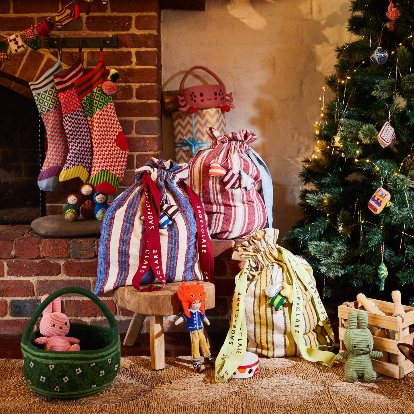 Sage X Clare -  Selene Santa Sack - Dune