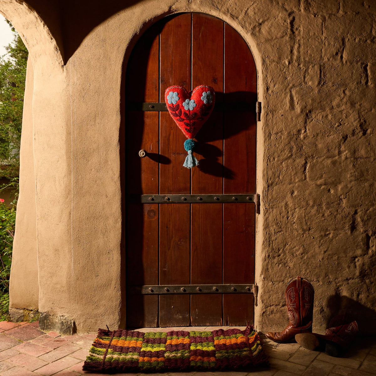 Sage X Clare - Sadie Felt Heart Door Decoration