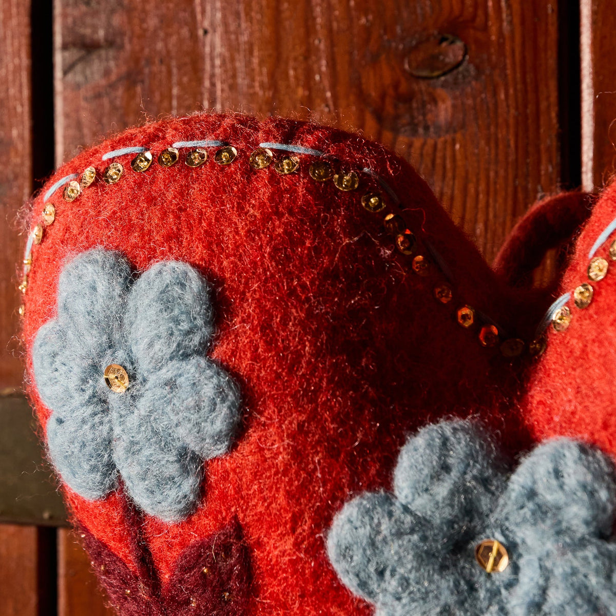 Sage X Clare - Sadie Felt Heart Door Decoration