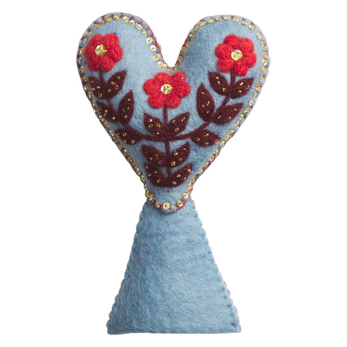 Sage X Clare - Delilah Felt Heart Tree Topper