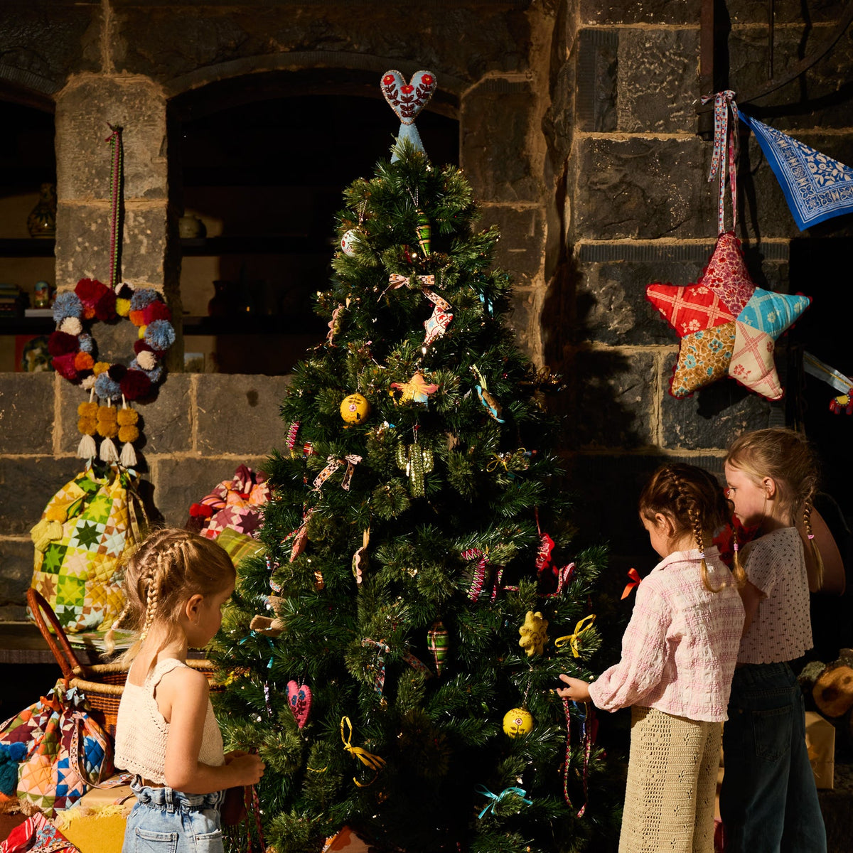 Sage X Clare - Delilah Felt Heart Tree Topper