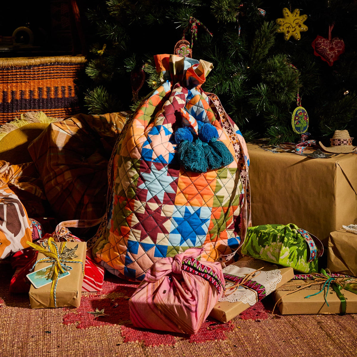 Sage X Clare - Matilda Santa Sack - Bluebell