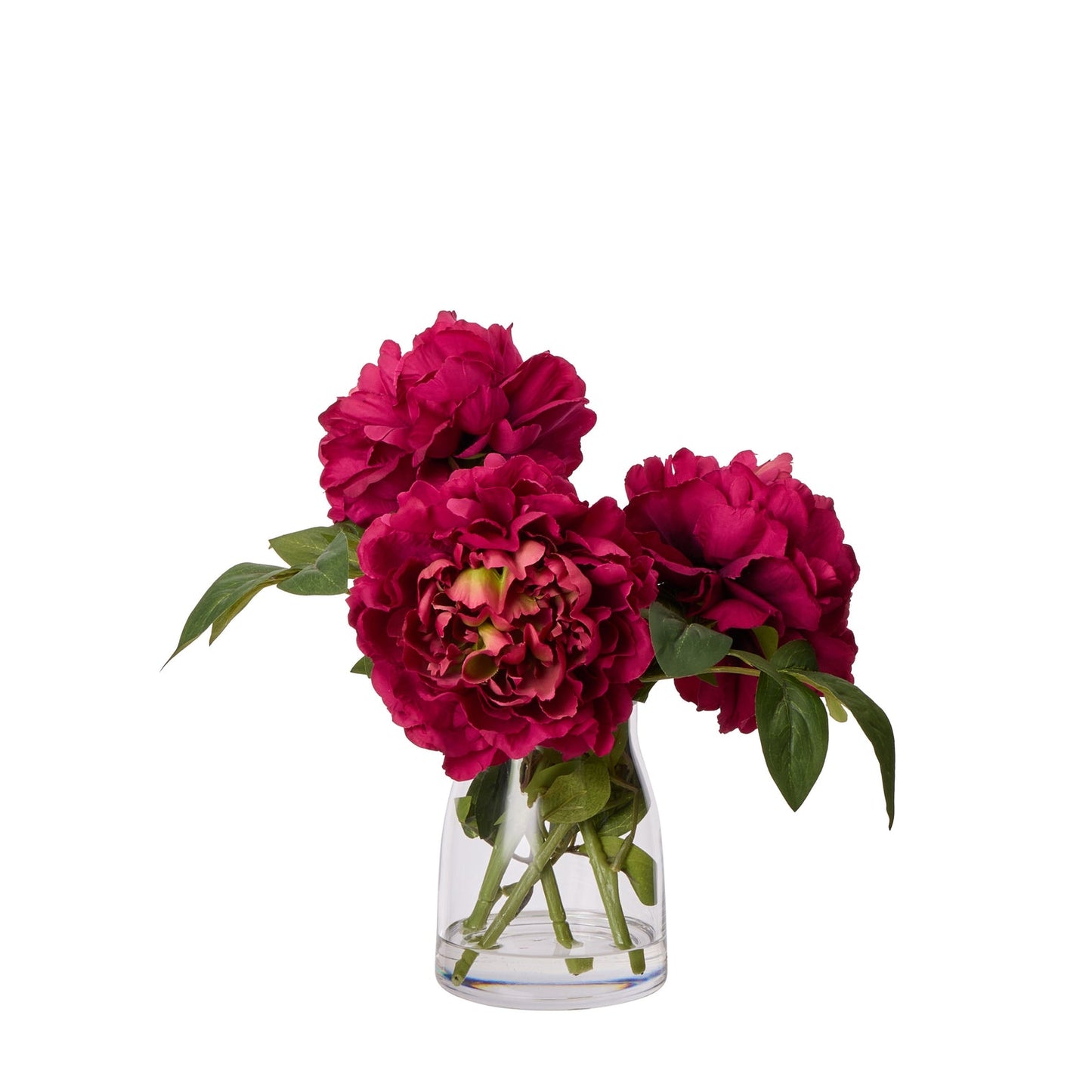 Rogue - Peony Stem - Stella Vase - Burgundy