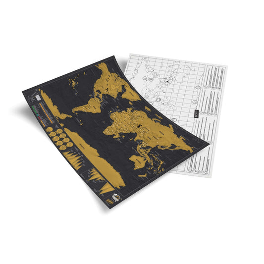 Luckies - Scratch Map - Deluxe Travel Edition