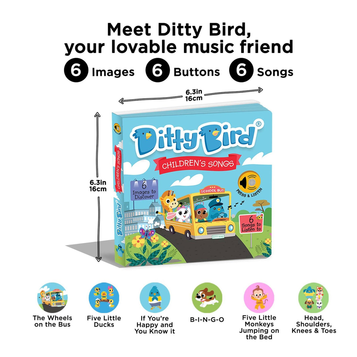 Ditty Bird - Children's Songs Book