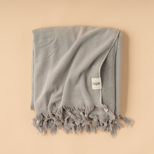 Saarde Vintage Wash Towel Range - Pale Grey