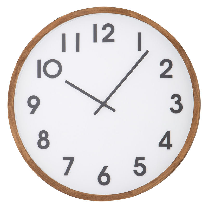 Leonard Wall Clock - Dark, Black and White