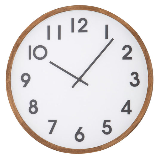 Leonard Wall Clock - Dark, Black and White