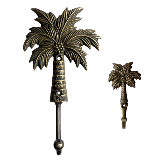 Pineapple Traders - Brass Coconut Palm Hook