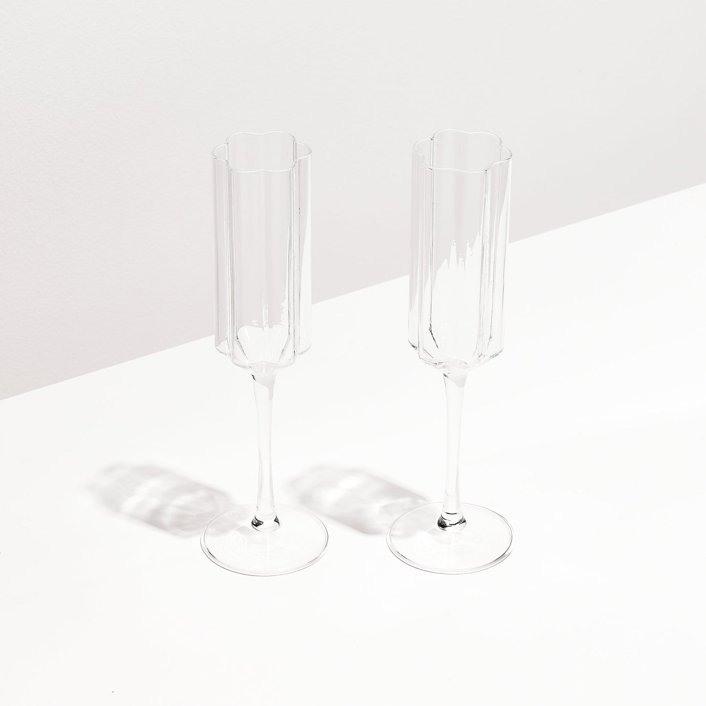 Fazeek Wave Flute Glasses - Set of Two