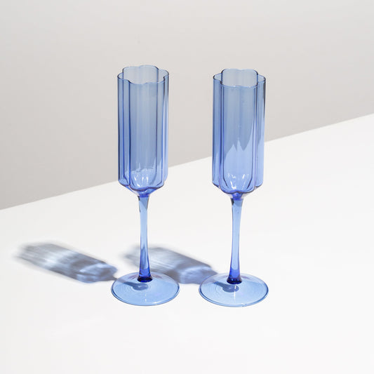 Fazeek Wave Flute Glasses - Set of Two