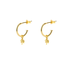 Load image into Gallery viewer, Sun Soul - Golden Palm Earrings

