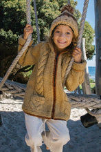 Load image into Gallery viewer, Kids Tide Zip Cardigan - Butterscotch
