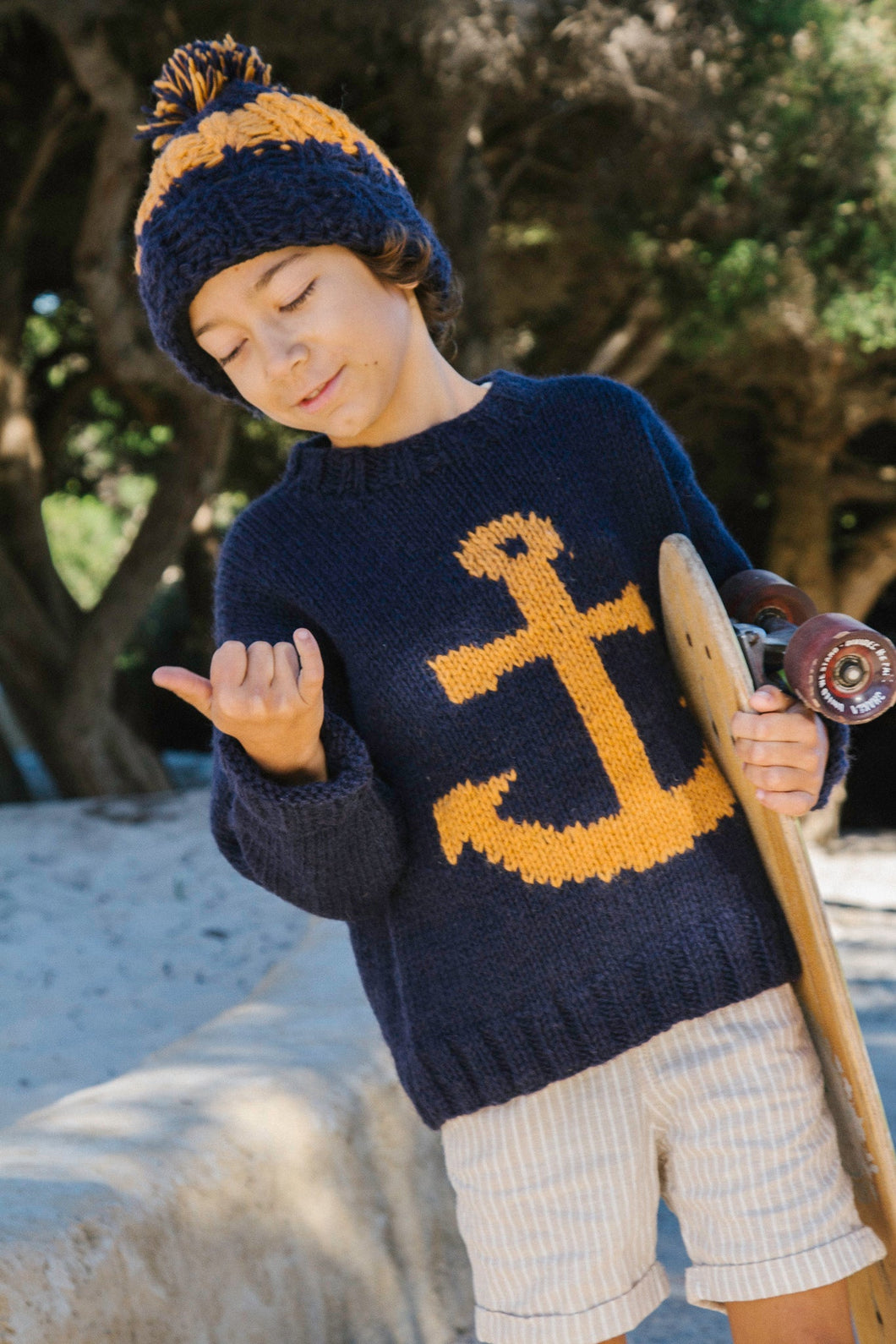 Kids Dune Knit - Anchor