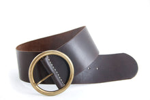 Load image into Gallery viewer, Medina Peasant Leather Belt - Tan, Chocolate &amp; Black
