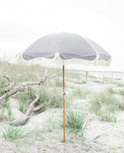 Load image into Gallery viewer, Premium Beach Umbrella - Lauren&#39;s Navy Stripe
