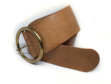 Load image into Gallery viewer, Medina Peasant Leather Belt - Tan, Chocolate &amp; Black
