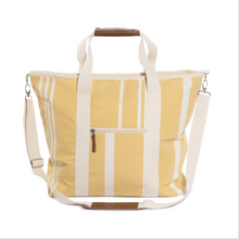 Load image into Gallery viewer, The Cooler Tote - Vintage Yellow Stripe

