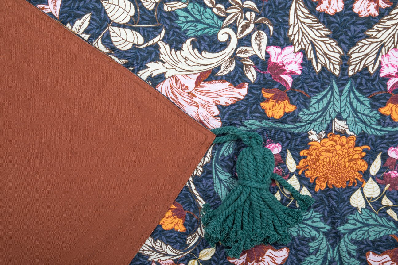Wandering Folk Picnic Rug - Emerald Forest