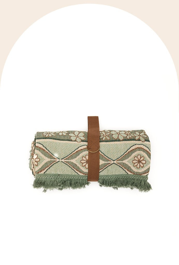Wandering Folk Throw Rug - Lola Peppermint