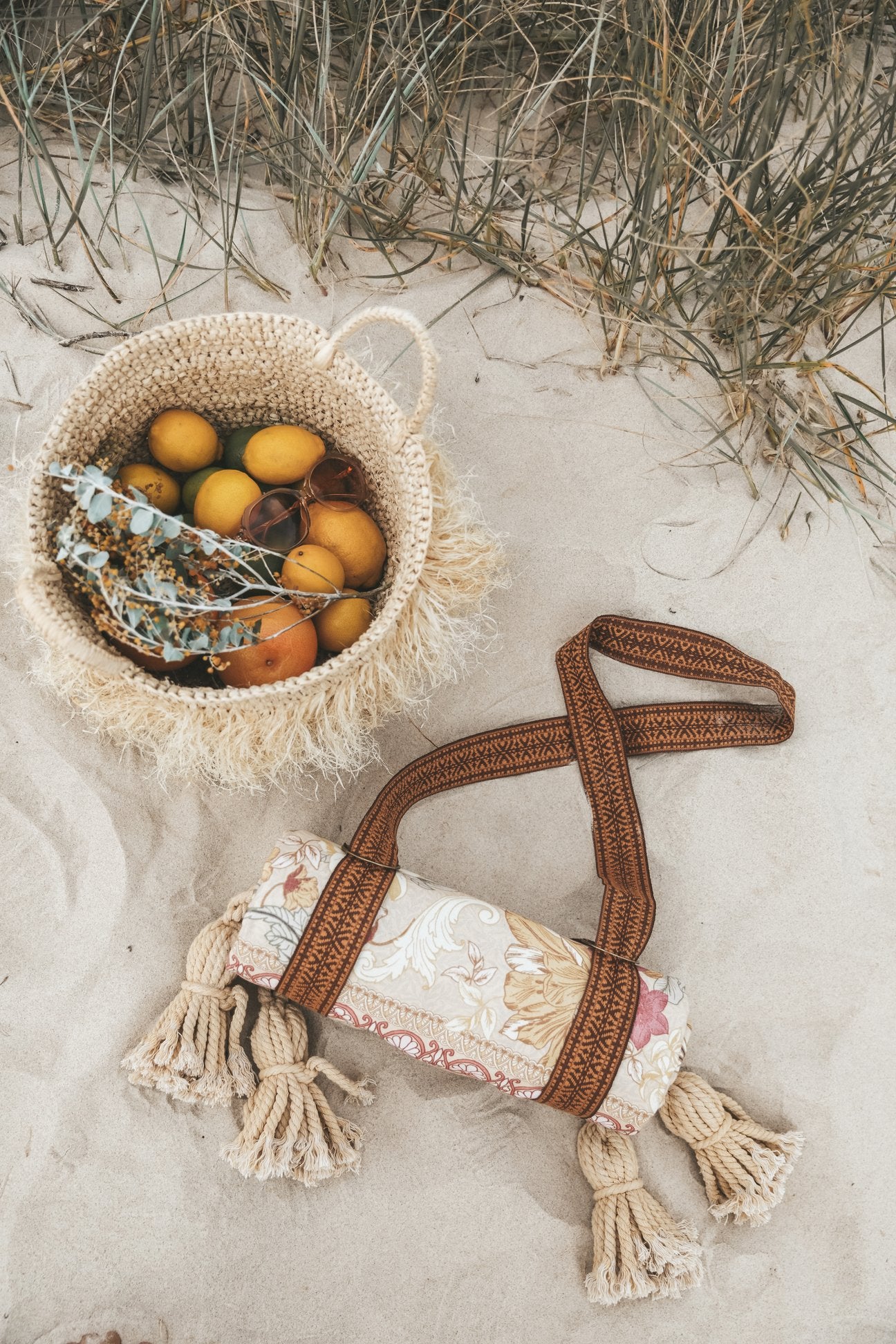 Wandering Folk Picnic Rug - Pastel Forest