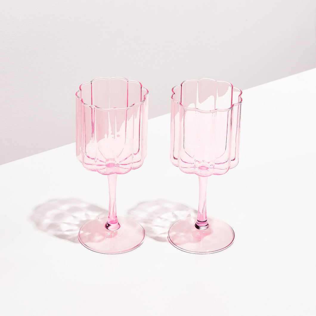 Fazeek Wave Wine Glasses - Set of Two