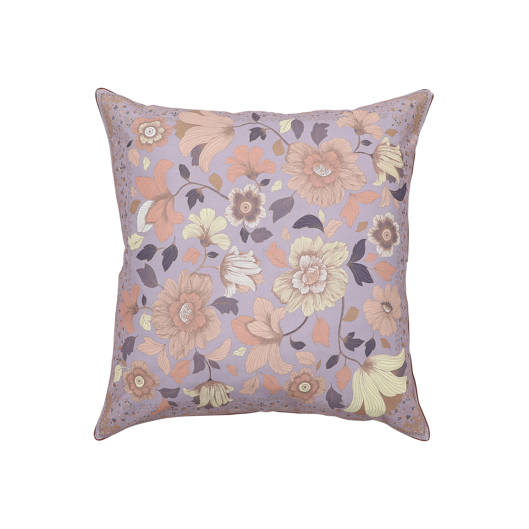 Wandering Folk Cushion Cover - Grandé Fleur Lilac