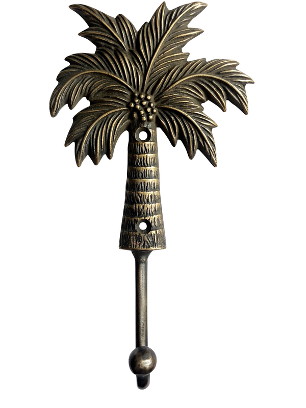 Pineapple Traders - Brass Coconut Palm Hook
