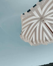 Load image into Gallery viewer, Holiday Beach Umbrella - Navy Stripe

