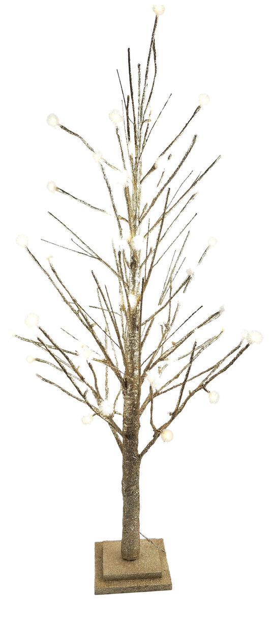 Glitter Christmas Trees - Champagne