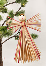 Load image into Gallery viewer, Straw Angel Hanging - Red + Natural

