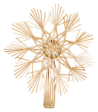 Load image into Gallery viewer, Straw Snowflake Tree Toppers
