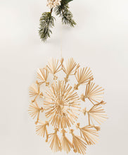Load image into Gallery viewer, Straw Snowflake Hanging - Natural
