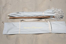Load image into Gallery viewer, Premium Beach Umbrella - Lauren&#39;s Sage Stripe
